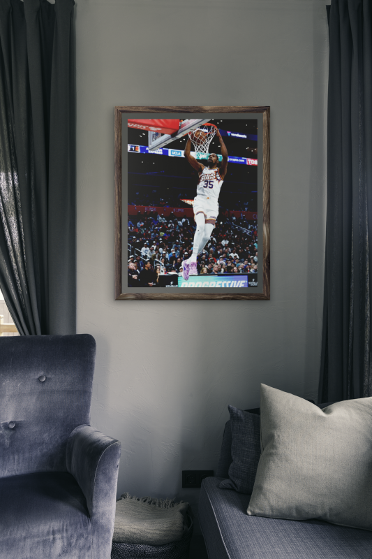 wooden-framed-poster of Kevin Durant