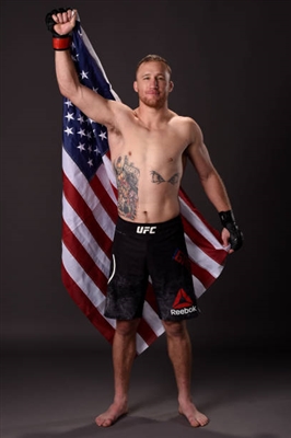 Justin Gaethje poster with hanger