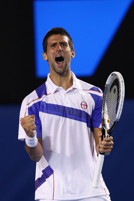 Novak Djokovic wooden framed poster