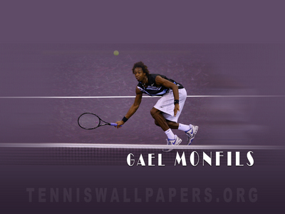 Gael Monfils poster with hanger
