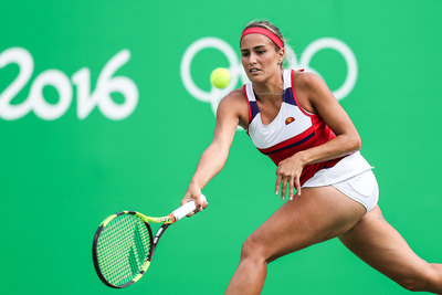 Monica Puig poster with hanger