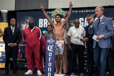 Mikey Garcia poster with hanger
