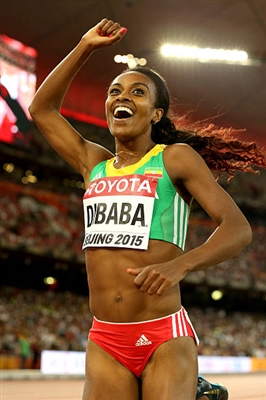 Genzebe Dibaba poster with hanger