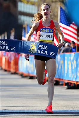 Molly Huddle poster with hanger