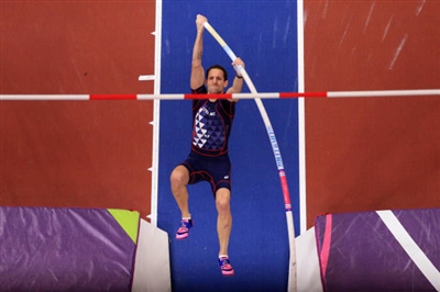 Renaud Lavillenie poster with hanger